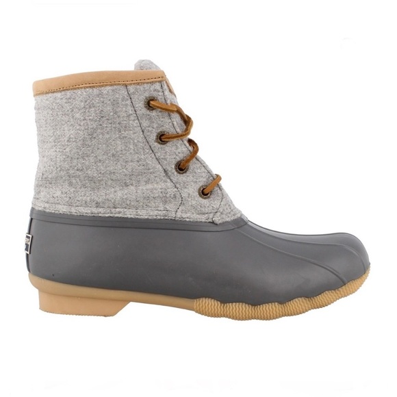Sperry Top-Sider Saltwater Duck Boots Wool Grey - Picture 2 of 5